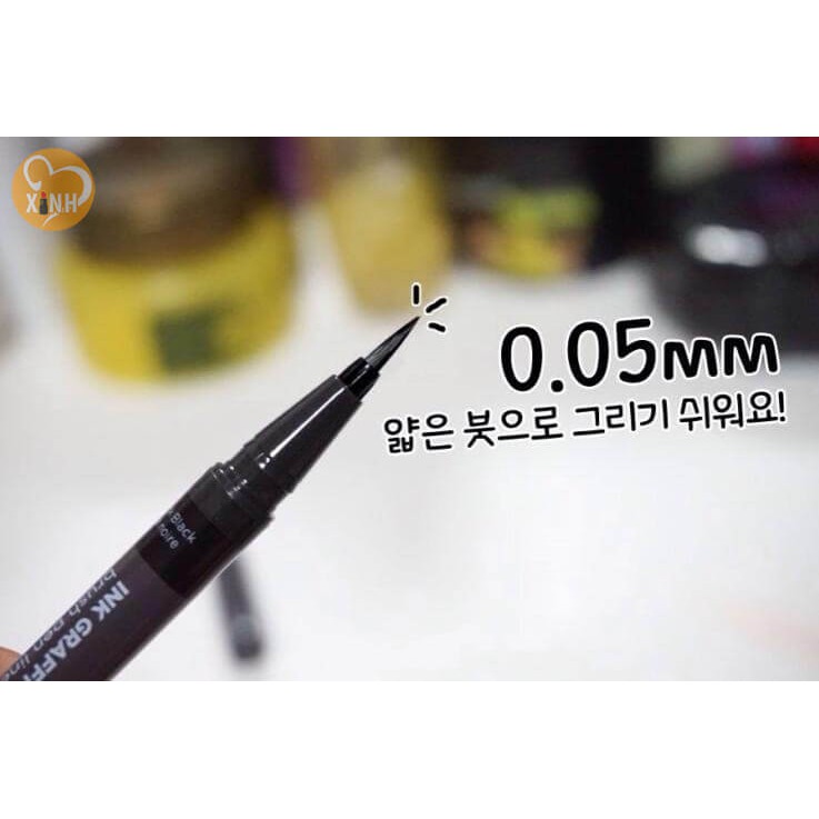 [ THANH LÝ ] Bút kẻ mắt không lem trôi Ink Graffi Brush Pen Liner Hàn Quốc