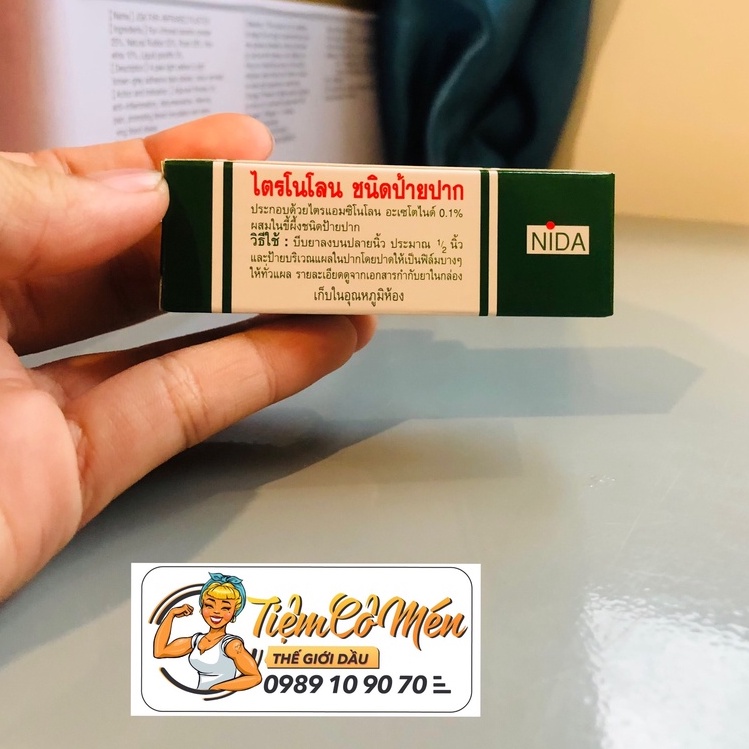 Kem Bôi Nhiệt Miệng Trinolone Oral Paste - NIDA 5g Thái Lan - Được Người Thái tin dùng