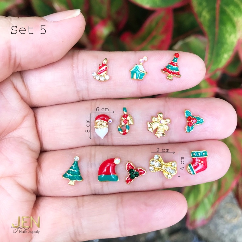 Charm nail Noel Giáng sinh-phụ kiện nai móng