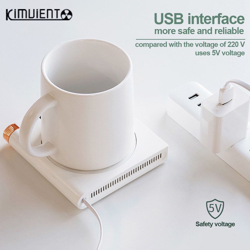 Đế Hâm Nóng Trà / Cà Phê / Sữa Mini Thông Minh 5 Tốc Độ Tùy Chỉnh Kèm Nút Bấm Điều Chỉnh Tiện Dụng Cho Gia Đình / Văn Phòng