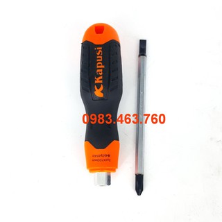 TUA VÍT KAPUSI 2 ĐẦU 6* 200MM TAY CÁN ĐEN + CAM