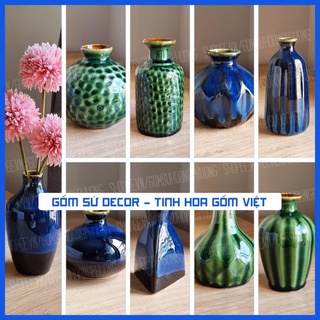 Lọ hoa sứ mini để bàn - bình hoa bát tràng - hơn 20 mẫu đa dạng - phần 3