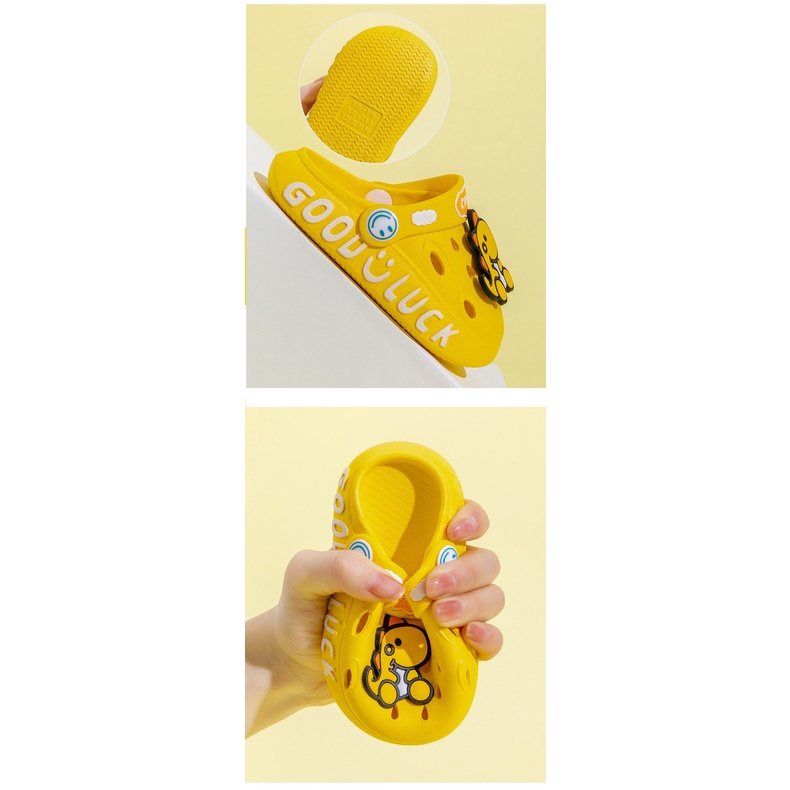 Dép bít mũi AMILA họa tiết khủng long hoạt hình dễ thương cho bé