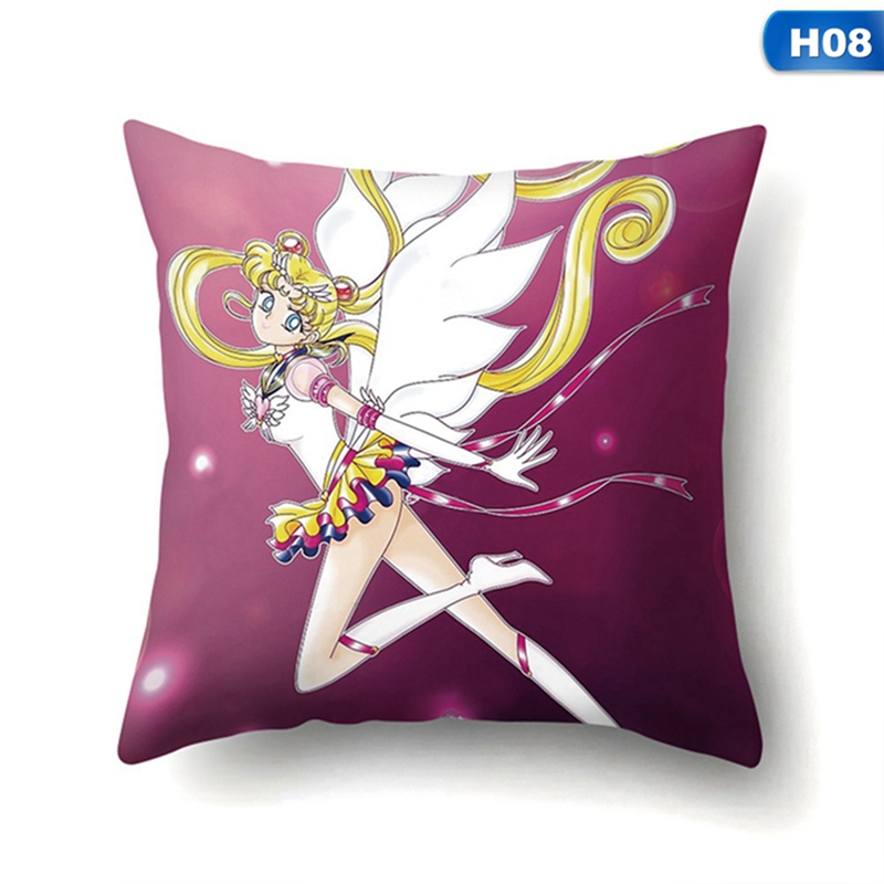 SAILOR MOON Vỏ Gối Một Mặt In Hình Thủy Thủ Mặt Trăng