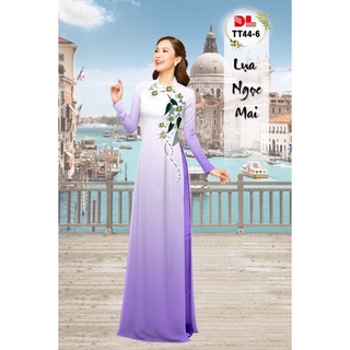 Vải áo dài in 3D 4035