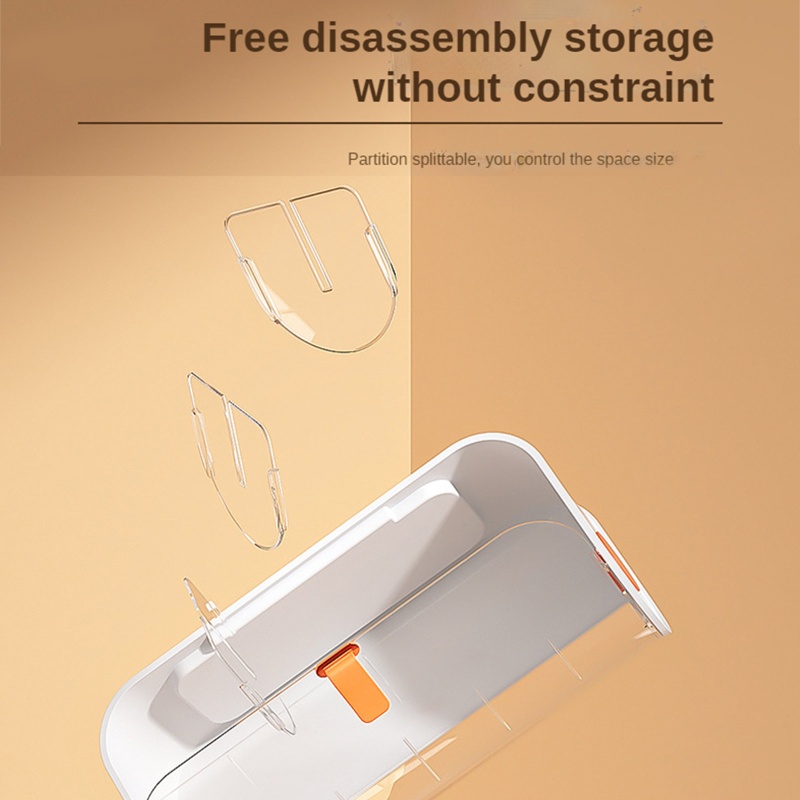 Hộp Đựng Vớ / Đồ Lót Gắn Tường Trong Suốt Tiện Dụng Ốp