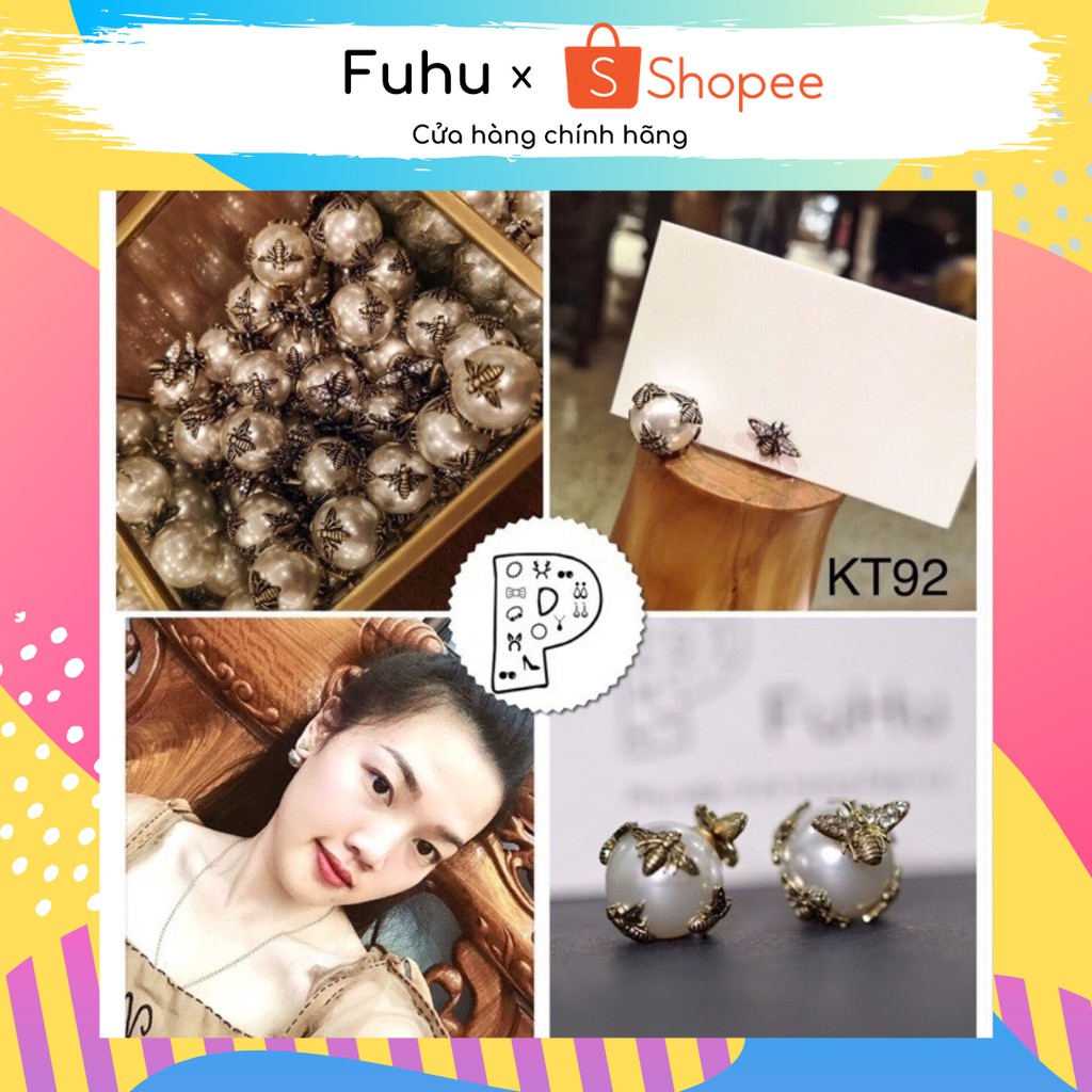 Khuyên tai dior con ong