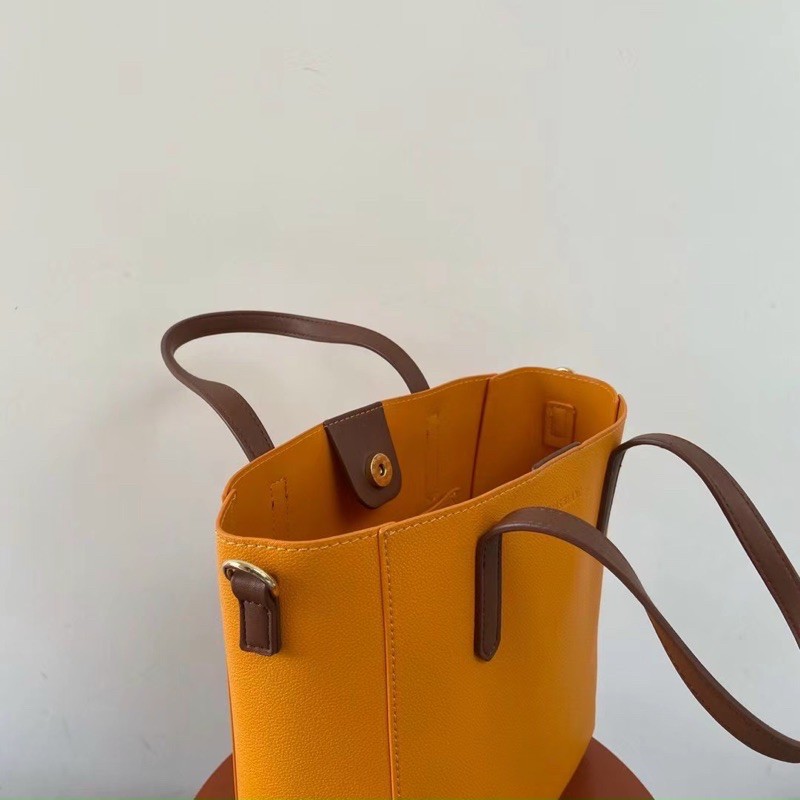 Túi tote medium Le.Liz.Blanci orange