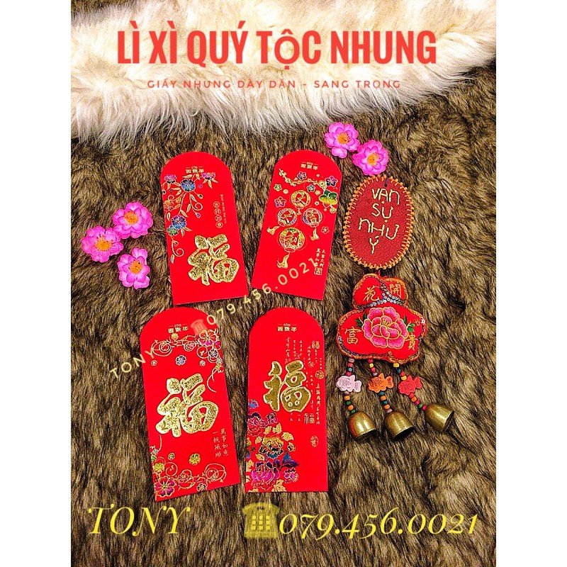 BỘ 5 BAO LÌ XÌ QUÝ TỘC SIÊU SANG CHẢNH