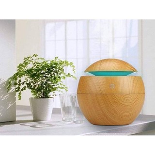 Máy xông tinh dầu phun sương tạo ẩm vân gỗ cao cấp - Máy xông tinh dầu khuếch tán tinh dầu