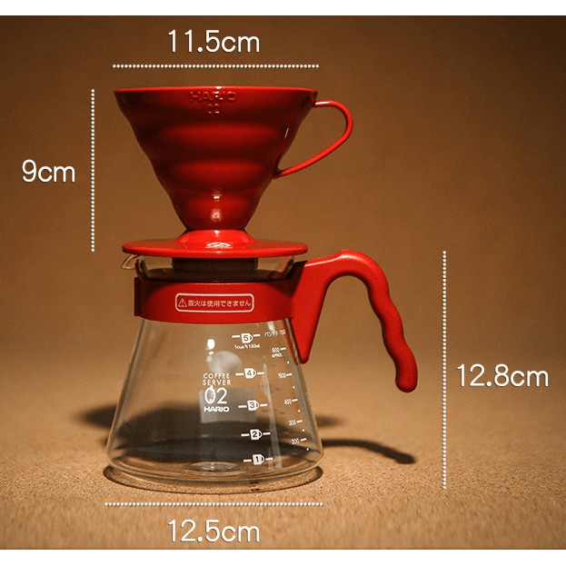 Bộ Pha Cà Phê Pour Over Hario V60 2 Ly - Mã VCSD