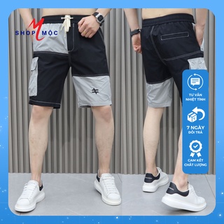 [Sale40%] Quần short túi hộp phối màu phong cách 2021