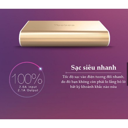 Sạc dự phòng Yoobao 6000 mAh Sp6 Chính hãng