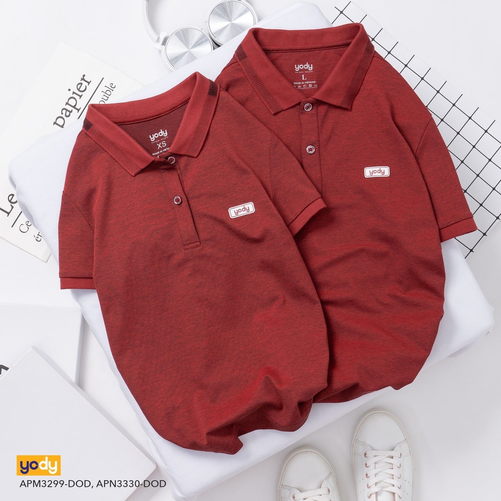 Áo Polo Nữ YODY vải cotton mắt chim thoáng mềm mịn APN3340 3 màu