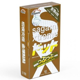 Bao cao su Gân Gai vòng thắt Siêu mỏng Sagami Xtreme Feel Up 10 bao Nhật