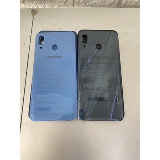 Bộ vỏ + sườn samsung a30 xanh đen ) zin hàng chính hãng
