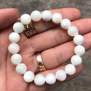 VÒNG TAY ÔC XÀ CỪ TRẮNG 8LY- HÀNG A