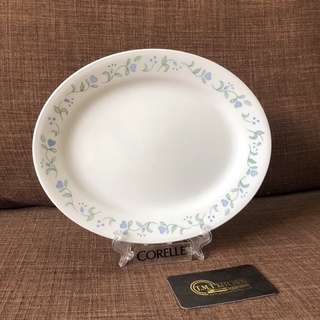 Corelle USA thượng hạng] Đĩa Thủy Tinh Oval Country Cottage Corelle 6950-CC-LP 25cm