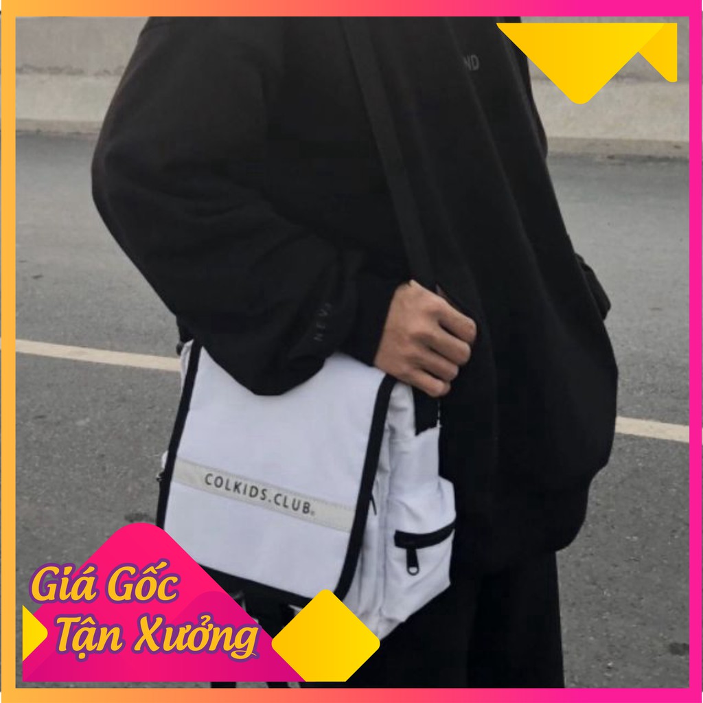 ( SALE )  Túi Đeo Chéo MINIBAG PHẢN QUANG SS2 COLKIDS.CLUBS UNISEX (Trắng/Đen)