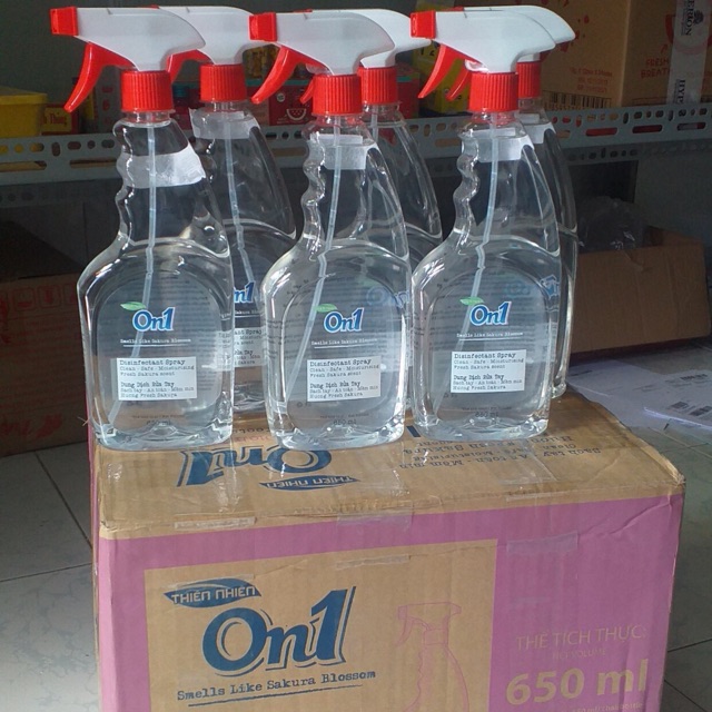 Dung dịch rửa tay on1 650ml phun sương