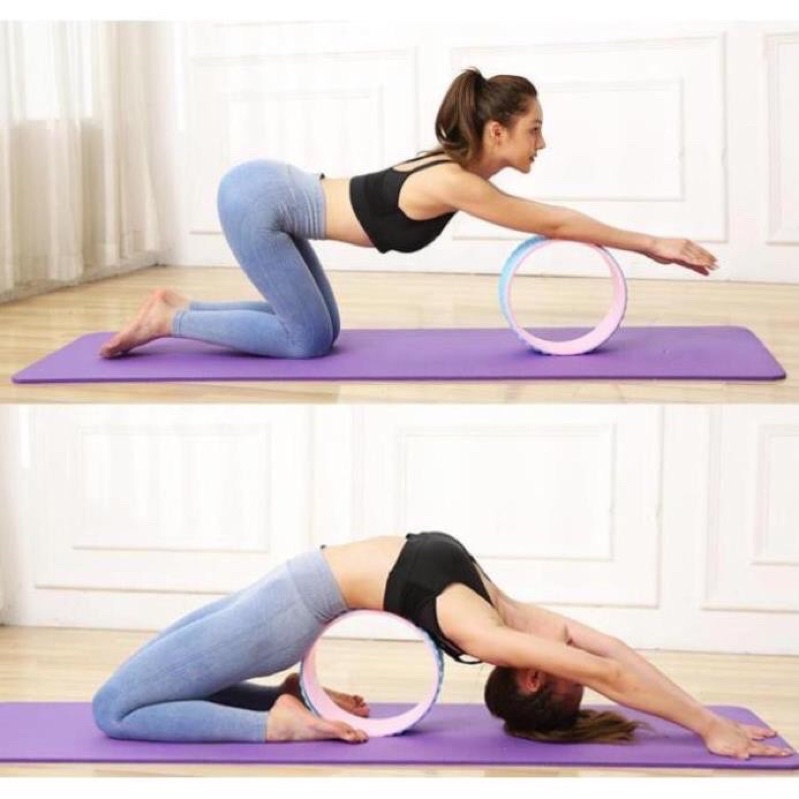 Vòng tập yoga cao cấp nhiều màu 15 x34 cm - Vòng tập yoga thể thao thể hình cao cấp,thư giãn, mở vai