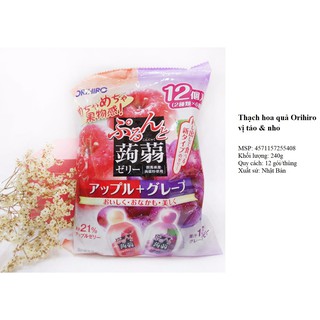 Thạch trái cây Orihiro Nhật Bản loại túi to 240g