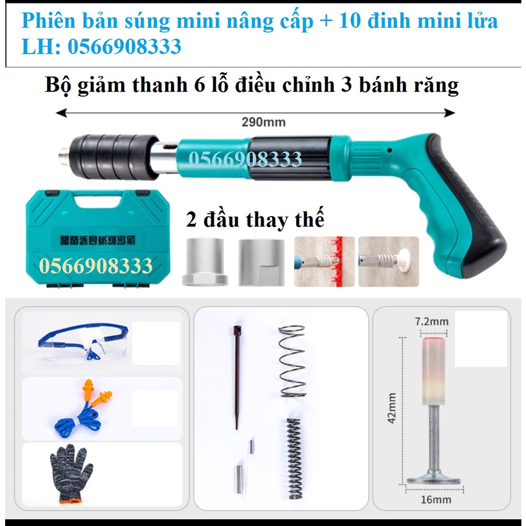 Bộ súng bắn đinh tắc bê tông