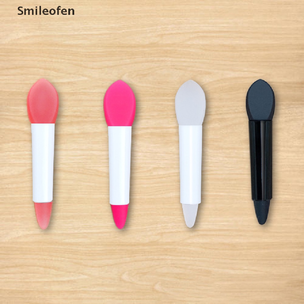 (Hàng Mới Về) Cọ Trang Điểm Môi Hai Đầu mini Bằng Silicon Nhiều Màu Sắc