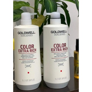 Bộ Dầu Gội và Dầu Xã Giữ Màu Nhuộm COLOR EXTRA RICH Goldwell