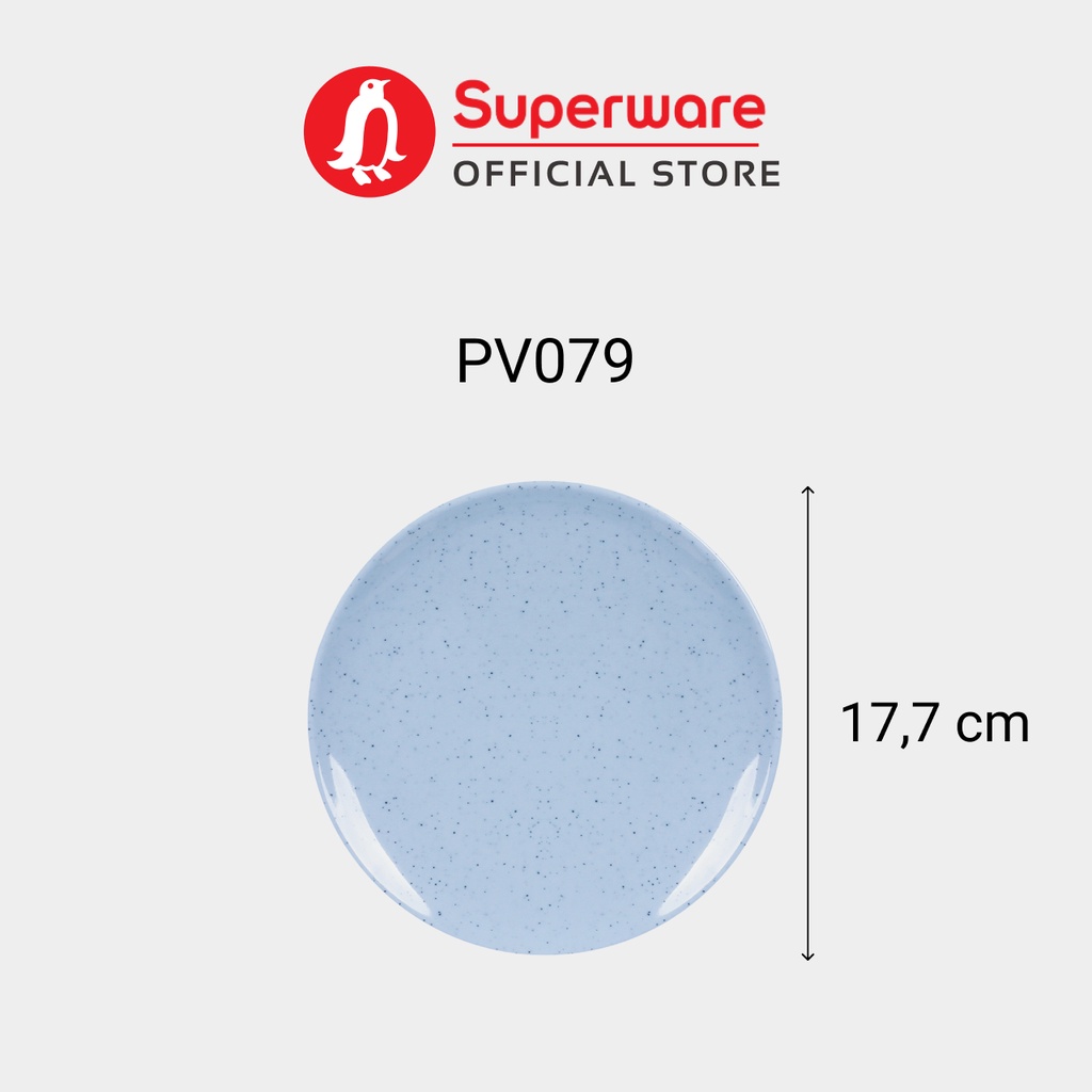 Dĩa Cạn Màu Blue Stone Chất Liệu 100% Melamine | Superware Thái Lan