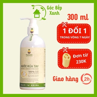 Nước rửa tay FUWA3E bồ hòn hữu cơ ☘ Dung tích 300 ml chiết xuất Enzym từ dứa và bồ hòn