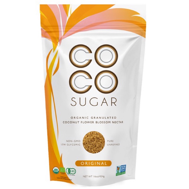 454g Đường dừa hữu cơ PT Coco Sugar bịch to organic đường mật hoa dừa