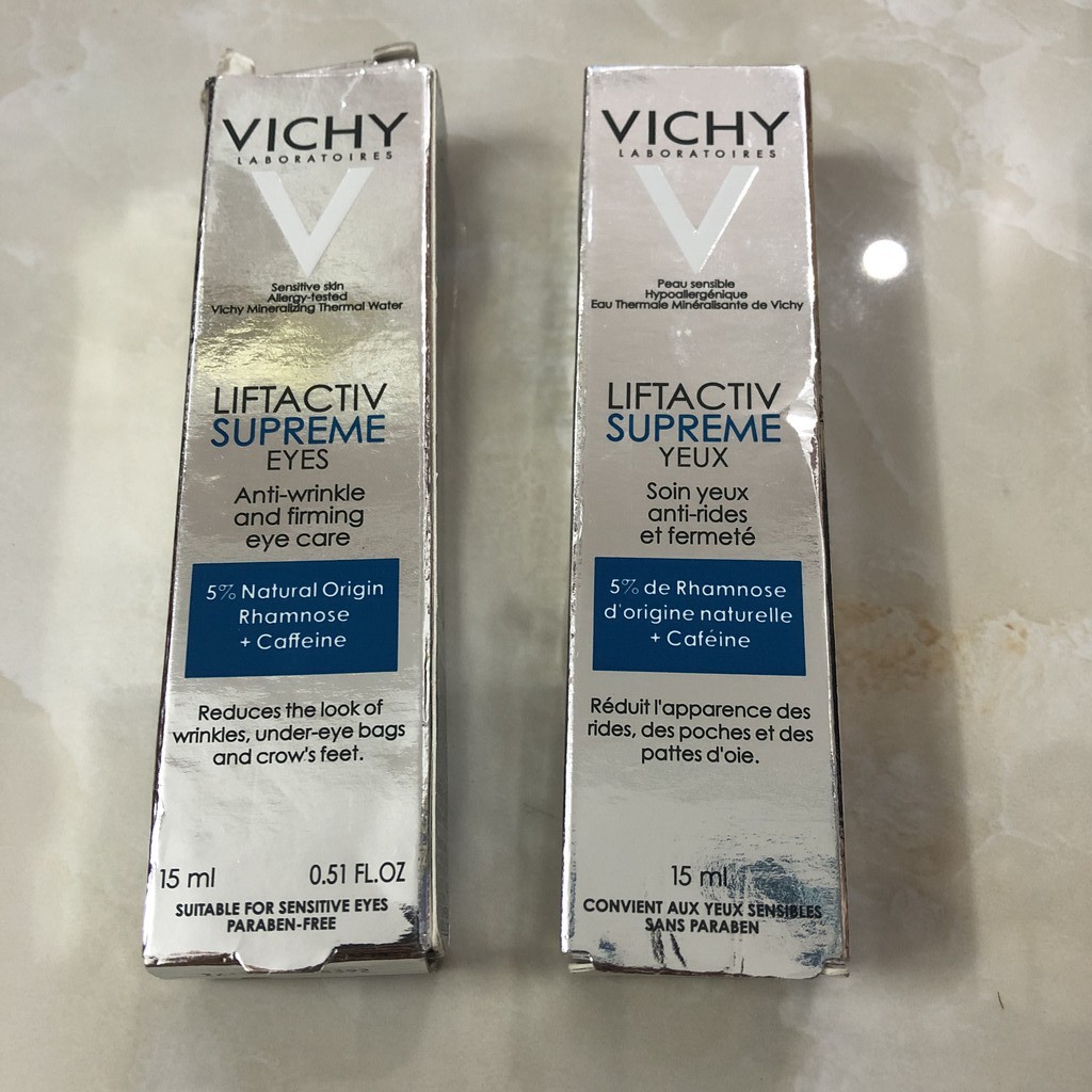 Kem Dưỡng Giúp Giảm Nếp Nhăn & Quầng Thâm, Tan Bọng Mắt Vichy LiftActiv Supreme 15ml