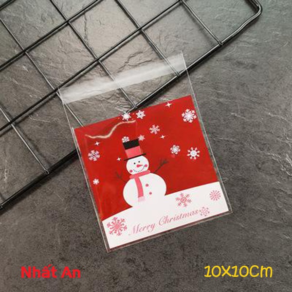 Túi dán Noel 10x10cm (Mẫu 20) - 100 cái