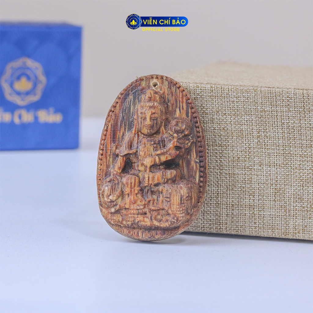Mặt dây chuyền trầm hương nam nữ phật phổ Hiền Bồ Tát thời trang phụ kiện trang sức  Viễn Chí Bảo M200351