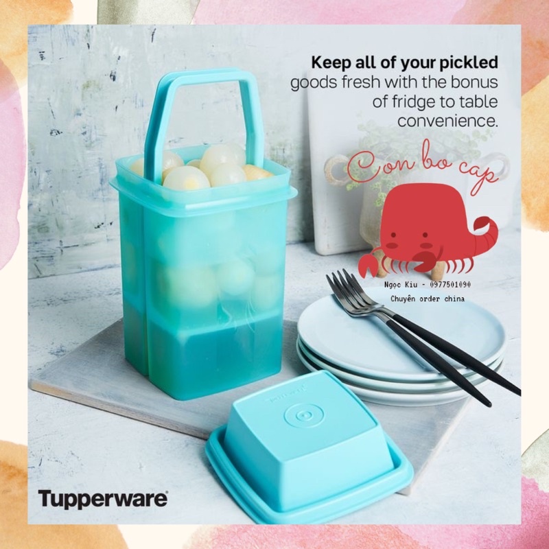 Hộp Dụng Cụ Tupperware 2L Chuyên Ngâm Chua Thực Phẩm - Muối Dưa Cà Dưa Chuột Củ Cải - Đựng Thức Ăn Mang Đi Làm