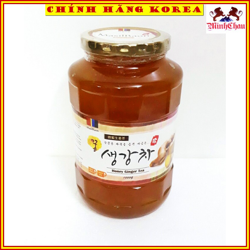 Trà Gừng Mật Ong Hàn Quốc Lọ 1kg, minhchau