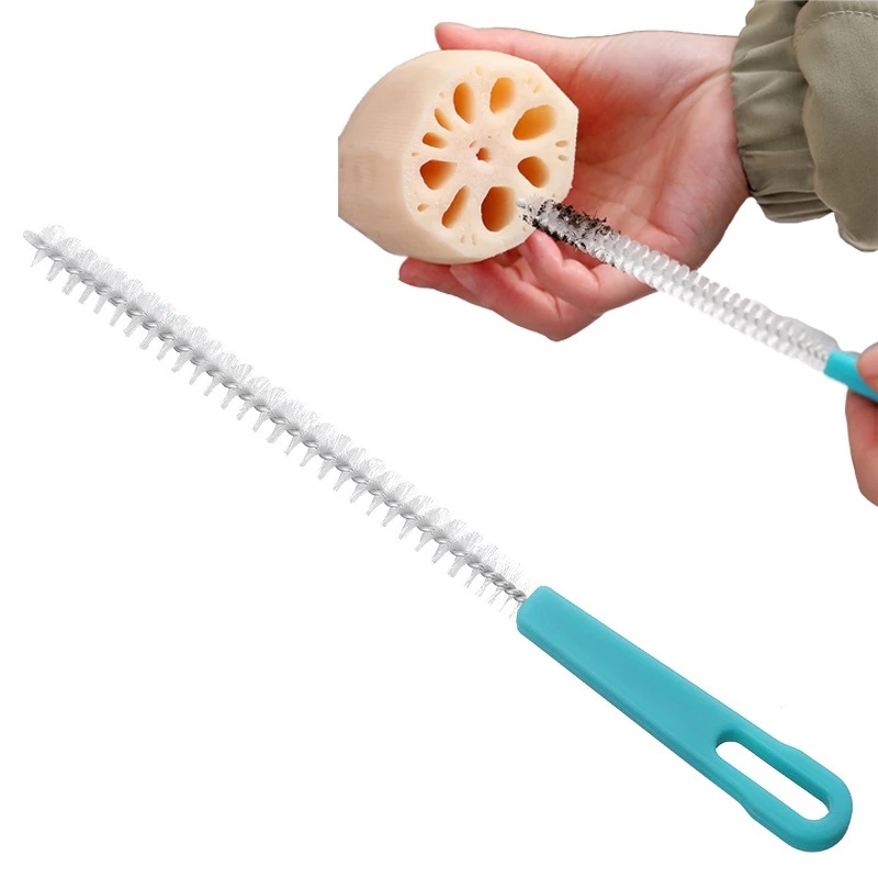 Bàn Chải Nylon Chất Lượng Cao Thiết Kế Xoắn Ốc Có Thể Uốn Cong Dùng Để Vệ Sinh Ống Hút/Khuôn Làm Sạch Chai Nước