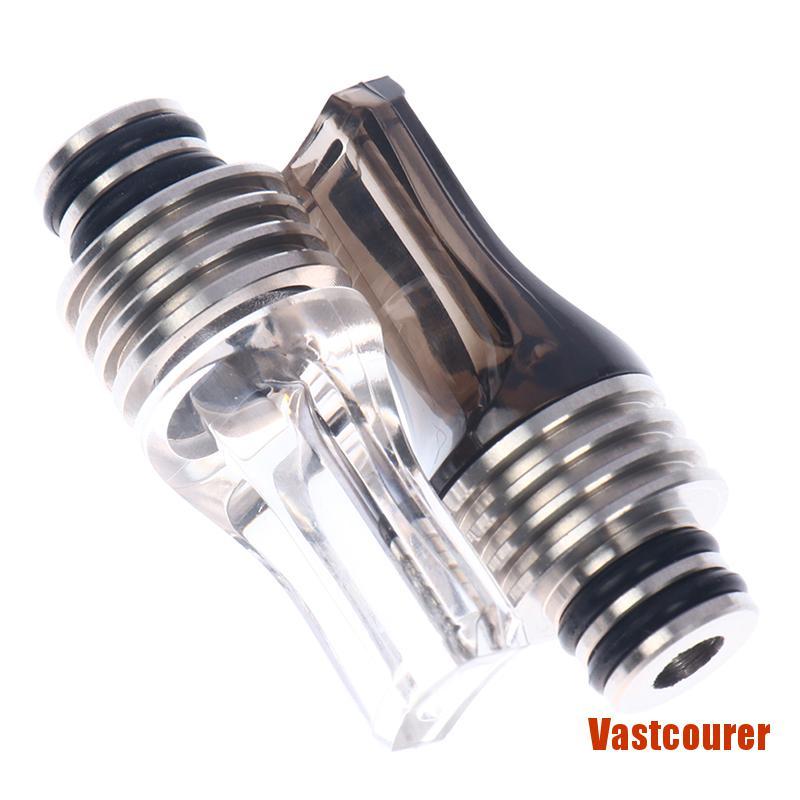 VASTER 1Pc 510 Drip Tip Acrylic And Stainless Steel Flat Mouth Drip Taste Type D