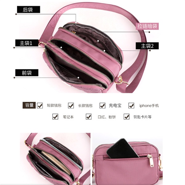 Ba Lô Nylon Chống Thấm Nước Chống Trộm Sức Chứa Lớn Thời Trang Hàn Quốc Cho Nữ