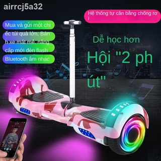 (Date mới)❧✇✁[Lan can + Đèn chiếu sáng + Điều khiển từ xa] Xe điện cân bằng thông minh