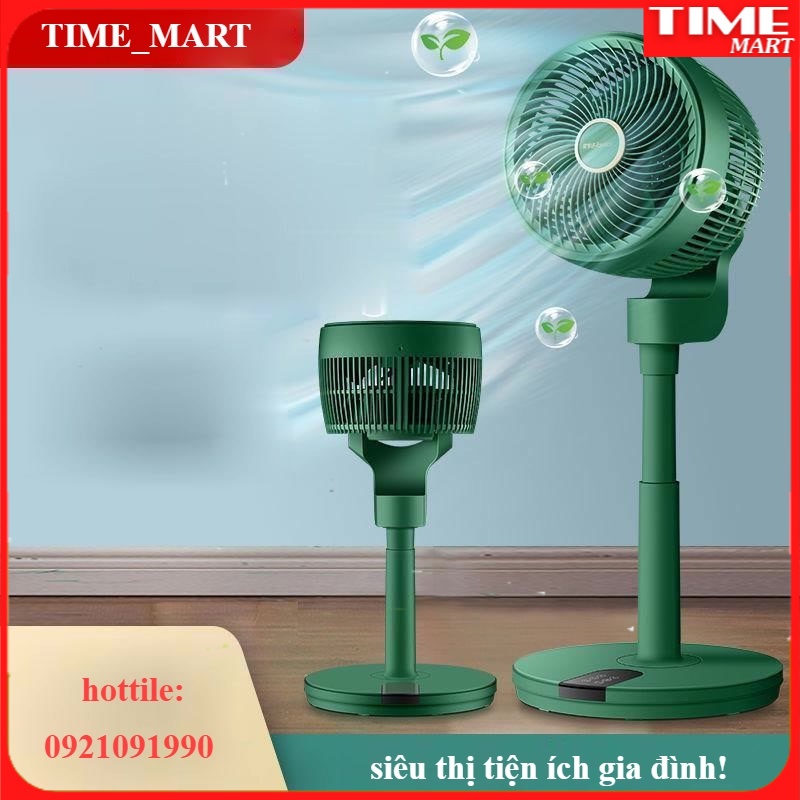 Quạt Lưu Thông Không Khí Rongshida,Quạt Bàn Điều Khiển Từ Xa hẹn giờ và lọc ION, Quạt Điện Đứng Sàn