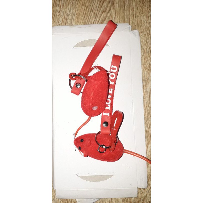 Một chiếc móc khóa bóp kêu chuột 4 trong 1 bằng nhựa rất đẹp