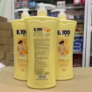 SỮA TẮM E100 SILKY vàng 1,2ML và 800ML