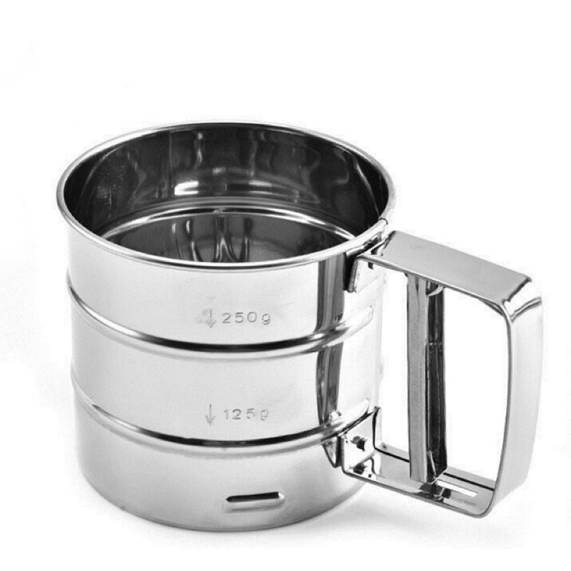 [HÀNG MỚI VỀ ]Cốc Rây Bột Bằng Thép Không Gỉ Tiện Dụng Cho Nhà Bếp