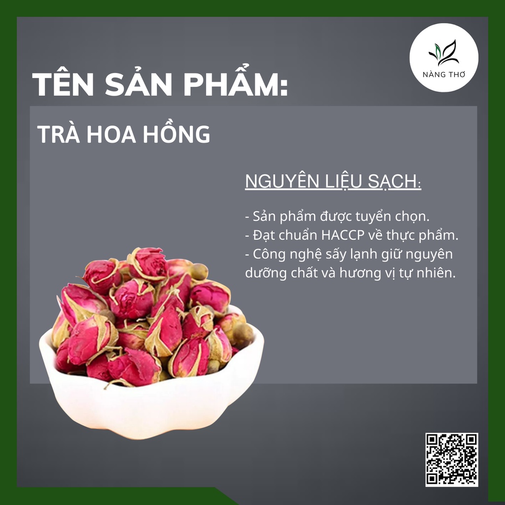 ✅[HÀNG LOẠI 1] Trà Hoa Hồng Đà Lạt Sấy Khô 200gr Đẹp Da, Giảm Stress, Thải Độc, Chống lão hóa