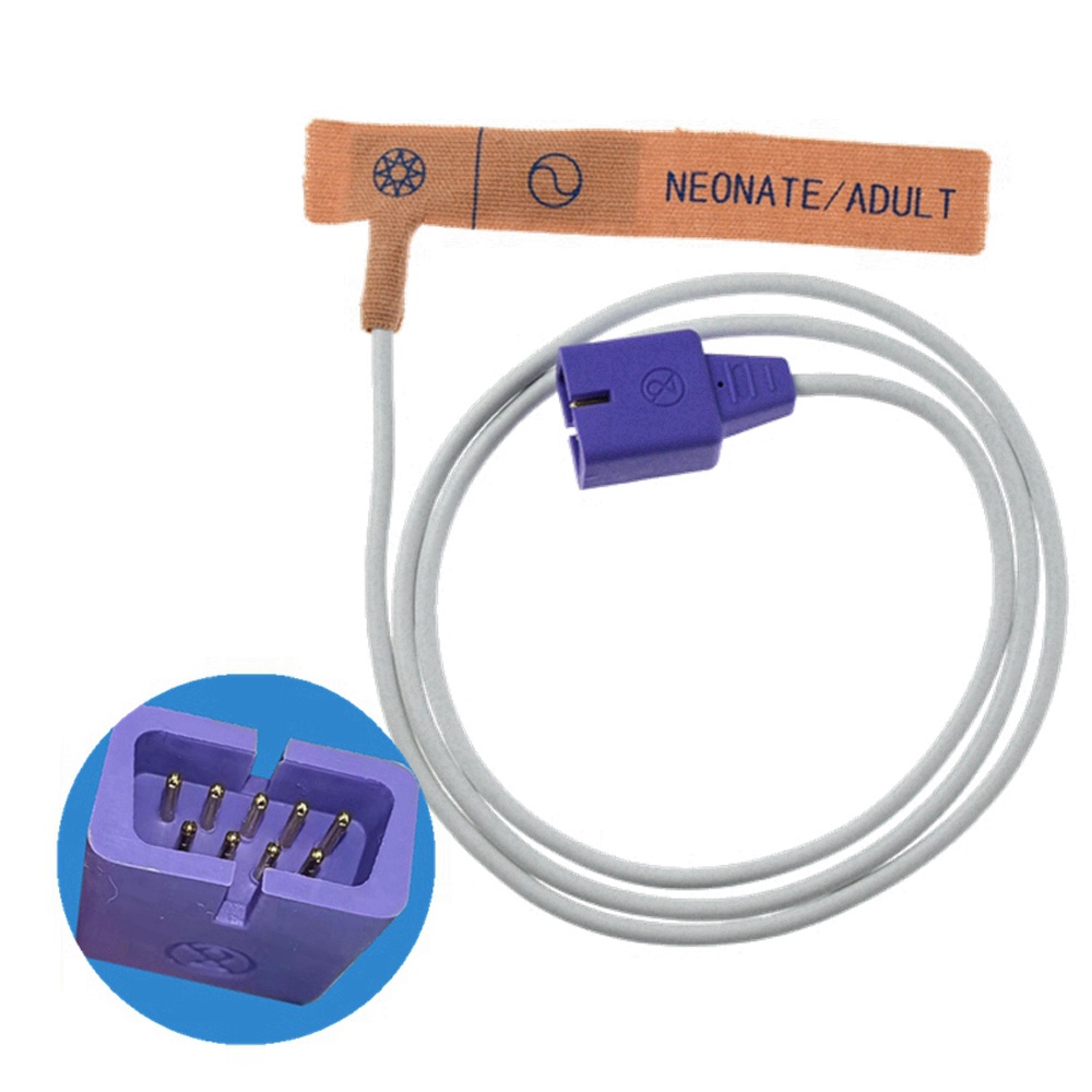 Tương thích NELLCOR W / OXIMAX Đầu dò nồng độ oxy trong máu dùng một lần Cảm biến Băng Chất liệu Đầu dò cảm biến Spo2