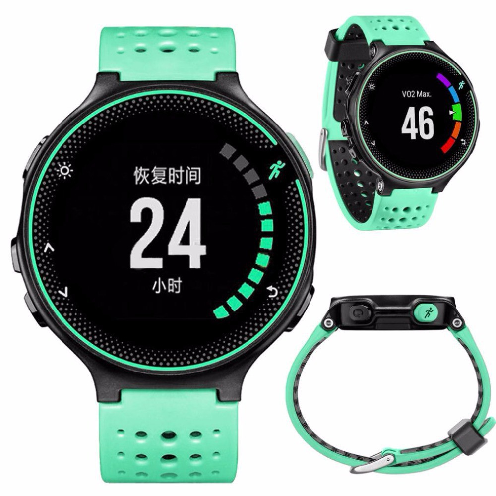 Dây đeo silicone mềm thay thế cho đồng hồ thông minh Garmin Forerunner 220/230/235/620/630