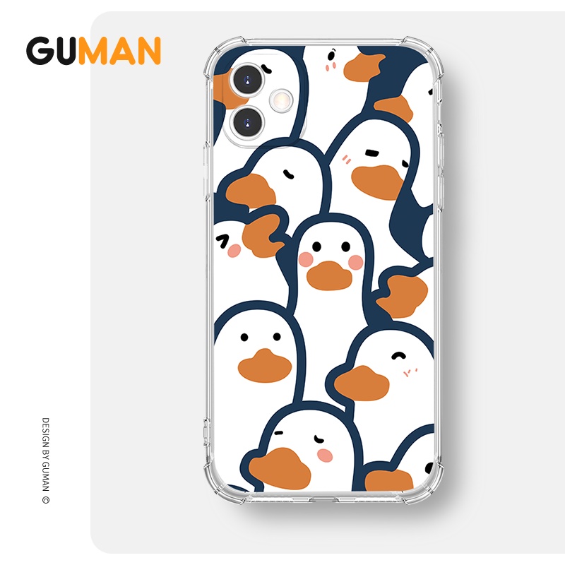 Ốp lưng GUMAN chống bẩn dễ thương đẹp cho ngộ nghĩnh iPhone 13 12 11 Pro Max SE 2020 X XR XS ip 8 7 6 6S Plus kute W1022