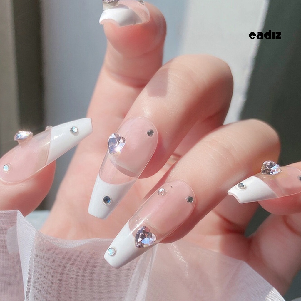 Set 10 Phụ Kiện Trang Trí Móng Tay Hình Trái Tim 3D Màu Sắc Rực Rỡ